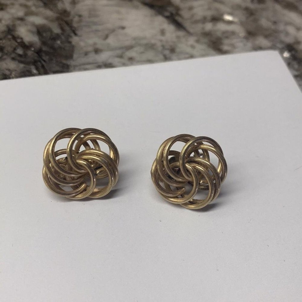 Binder Brothers Signed BB Vintage Costume Earrings Clip On 1-20 12K GF